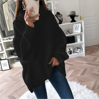 Damen Strickpullover Bequem Weite Passform