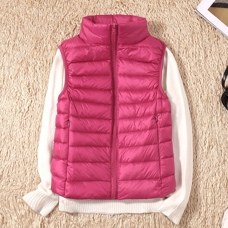 Leichte Daunenweste Damen - Warme Outdoorjacke für Herbst Winter