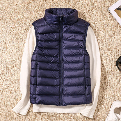 Leichte Daunenweste Damen - Warme Outdoorjacke für Herbst Winter