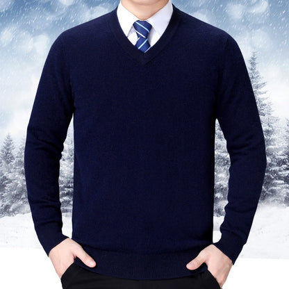 Herren Strickpullover Weich Baumwolle Bequem