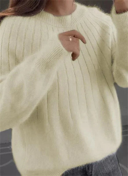 Weicher Strickpullover Cashmere Look