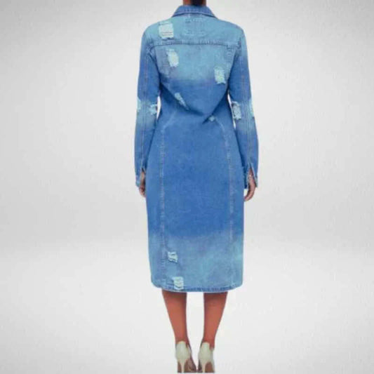 Damen Trenchcoat Elegant Baumwolle - IdealeKleiden