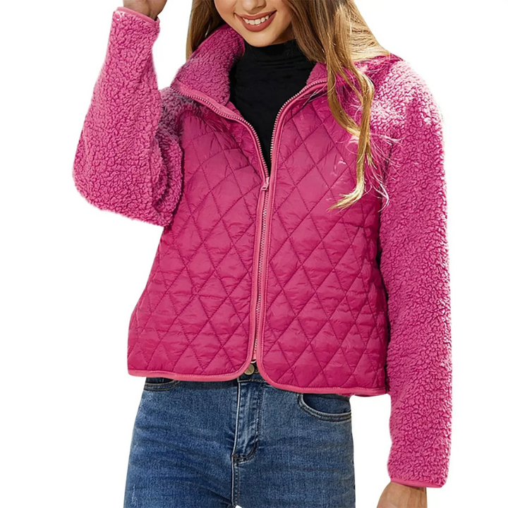 Warm Gefütterte Winterjacke Frauen Langärmlig