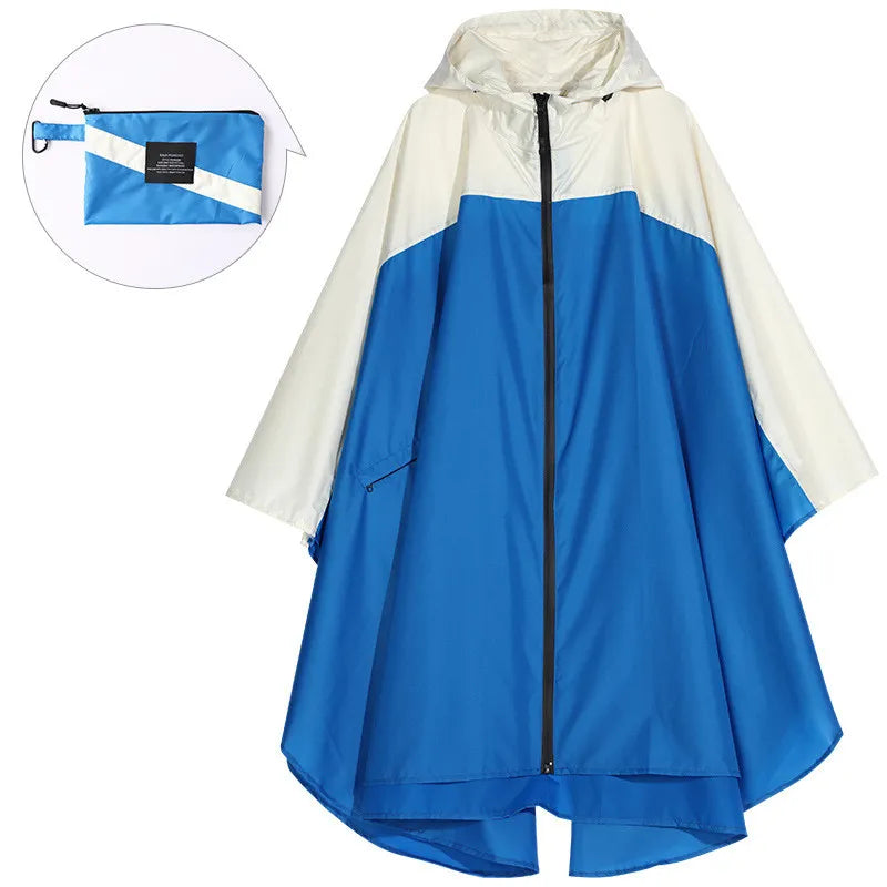 Praktischer Regenponcho Unisex Wasserdicht Mit Kapuze