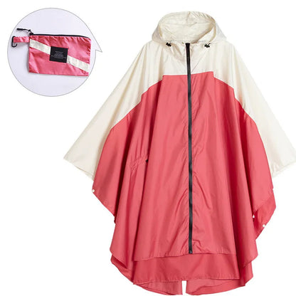 Praktischer Regenponcho Unisex Wasserdicht Mit Kapuze