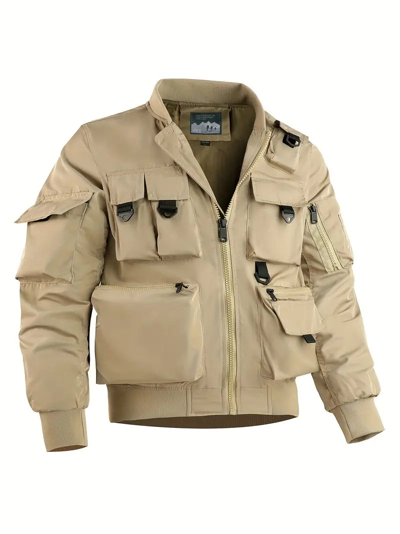 Herren-Cargo-Jacke Vieltaschig Funktionell
