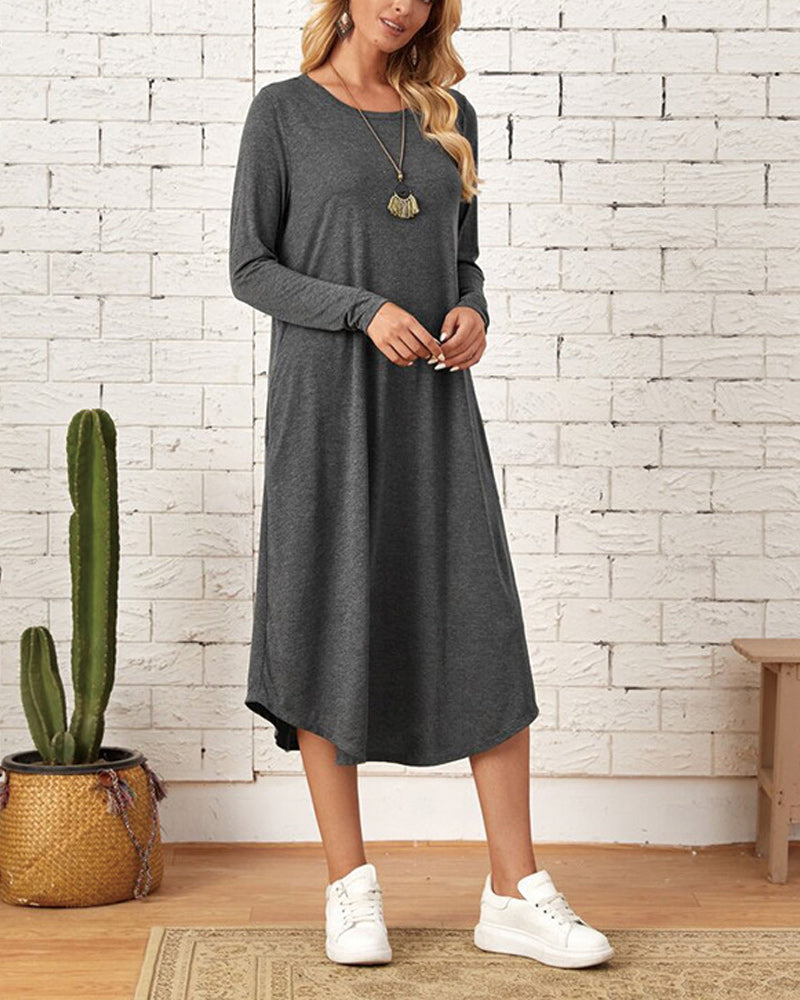 Lockeres Sommerkleid Mit Taschen