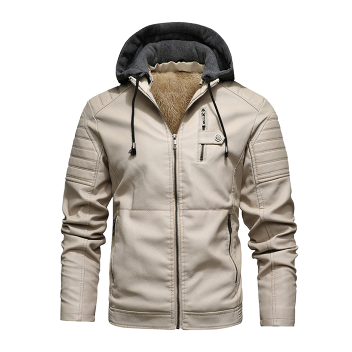 Stilvolle Lederjacke Racer-Style