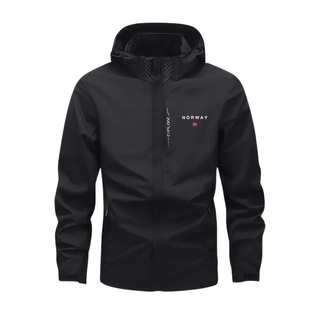 Herren Outdoorjacke Leicht & Wasserdicht mit Abnehmbarer Kapuze