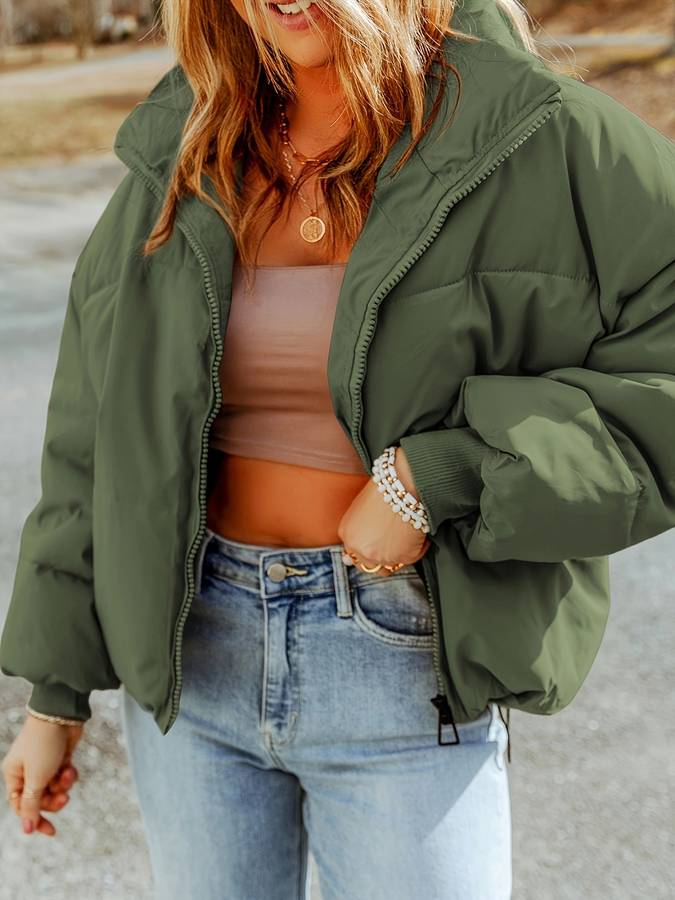 Praktische Übergangsjacke Polyester Wasserabweisend