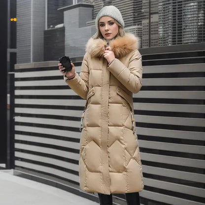 Langer Damenwintermantel Warm & Elegant