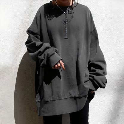 Damen Pullover Locker Schultern Bequem