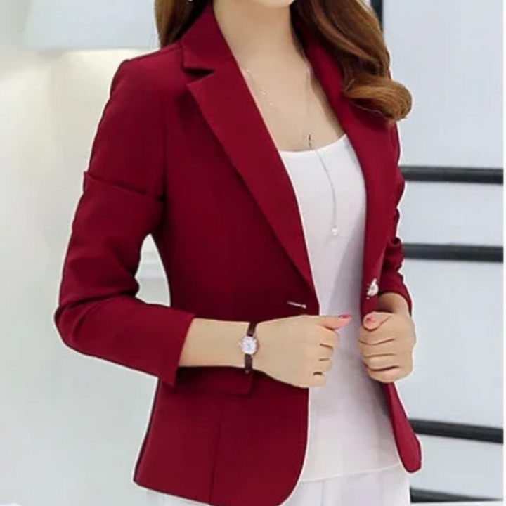 Eleganter Blazer Damen Ein-Knopf-Modell