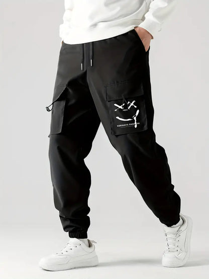 Herren Cargohose Bequem mit Kordelzug
