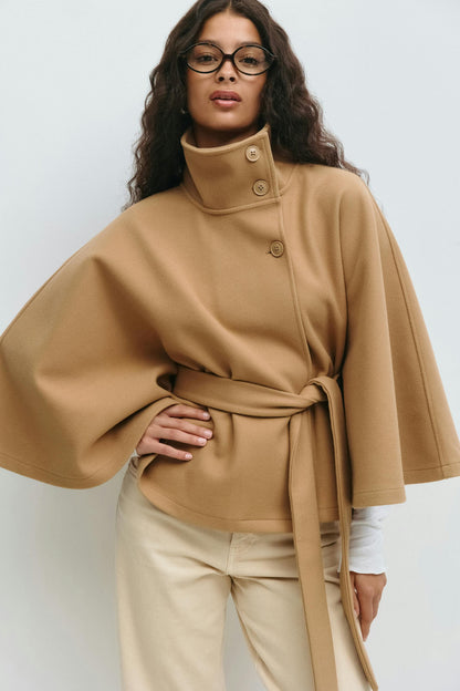 Große Damen Manteljacke mit Gürtel Übergröße