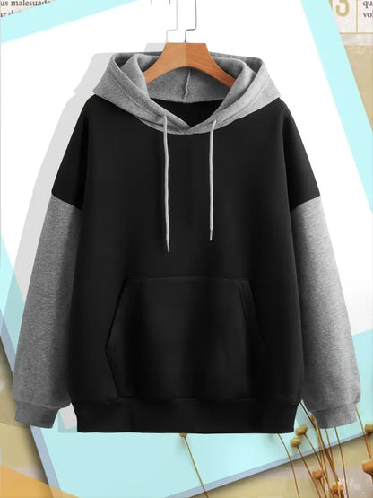 Modische Herren-Hoodie Kontrastfarben