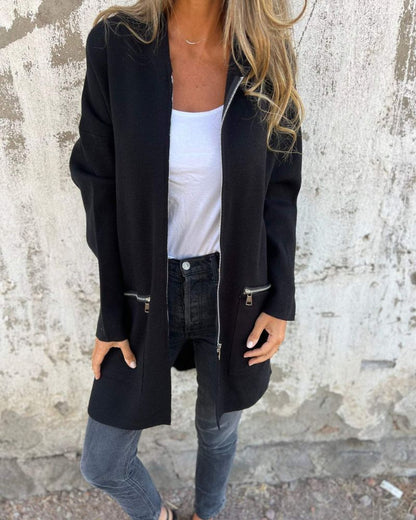 Kuschelige Cardigans Langarm Damen