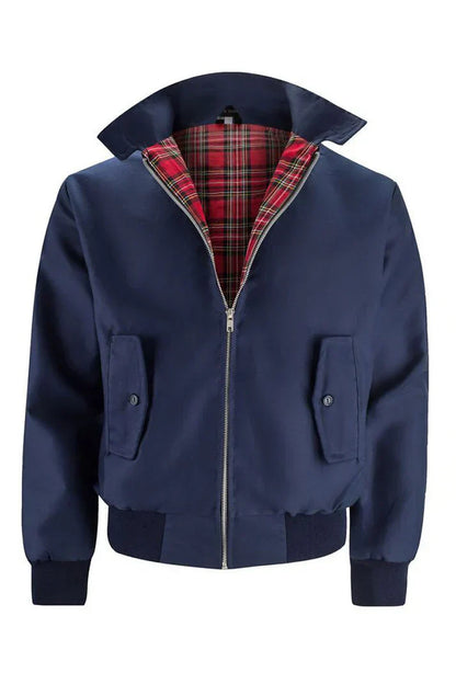 Herren Jacke Urban Style Karo Futter - IdealeKleiden