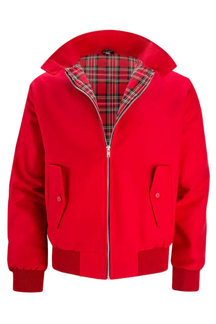 Herren Jacke Urban Style Karo Futter
