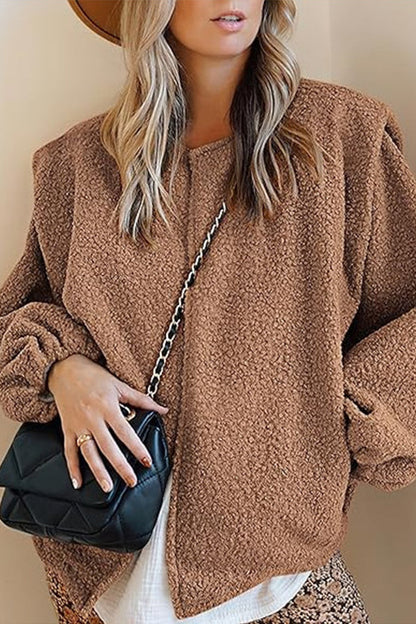 Elegante Samtjacke Lockere Fit