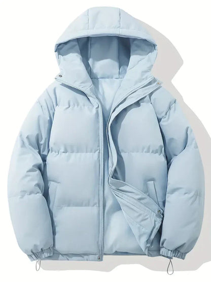 Herren Parka Weich Kapuze Zeitlos