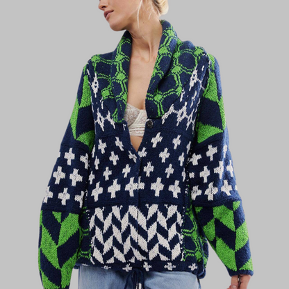 Stylische Strickjacke Damen Elegante