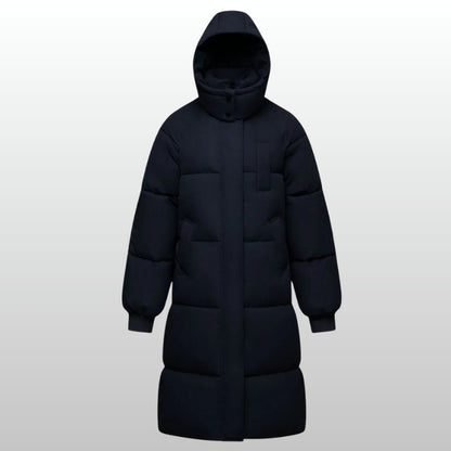 Lange Winterjacke Damen Daunenjacke - IdealeKleiden