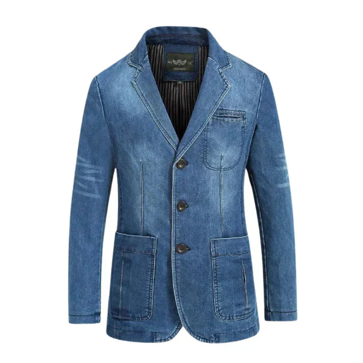 Moderner Denim Blazer Herren
