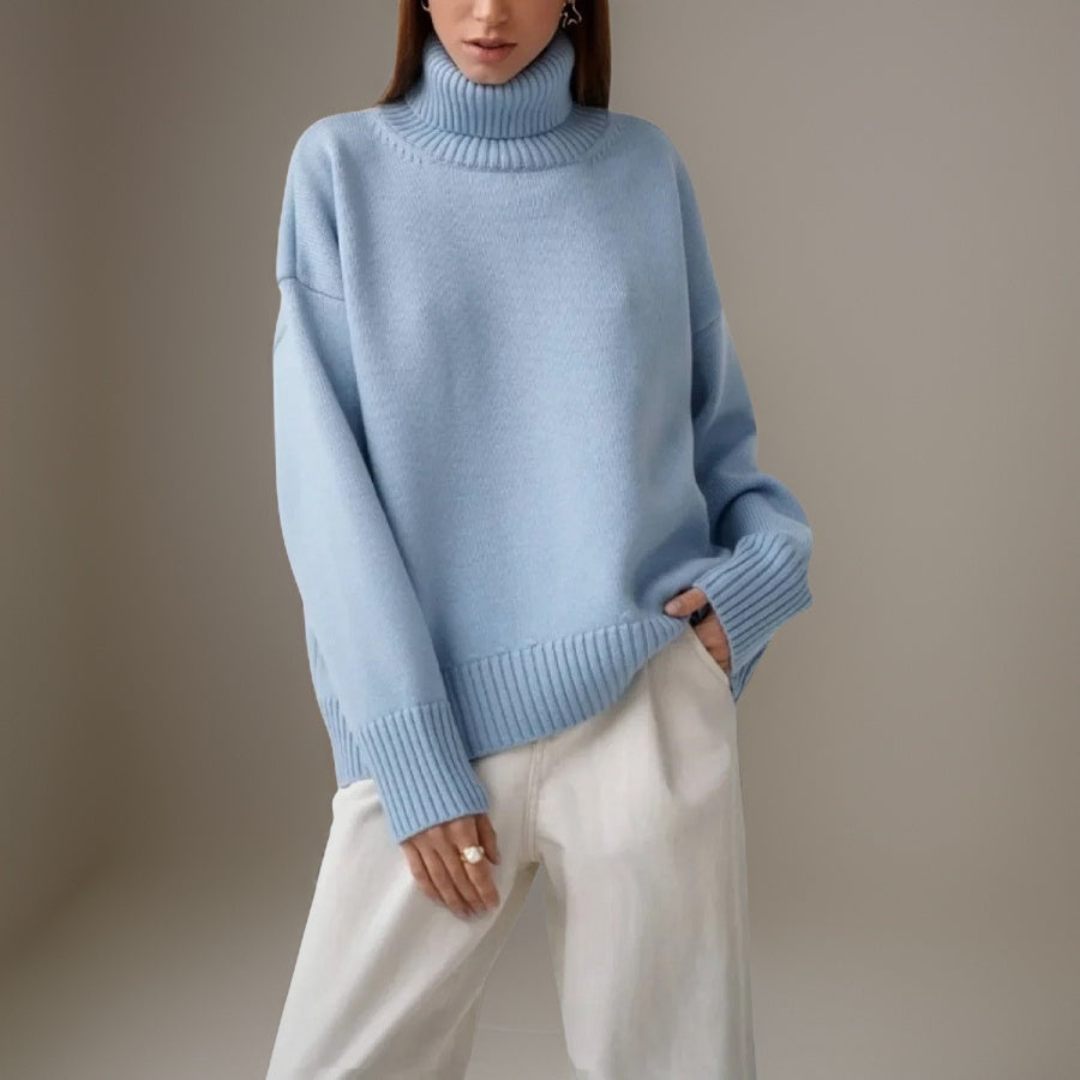 Damen Rollkragenpullover Warm Winter