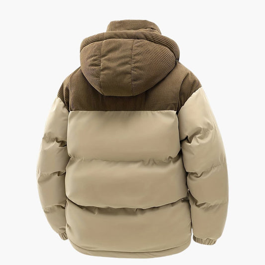 Stylische Kapuzenjacke Modern Puffer Design - IdealeKleiden