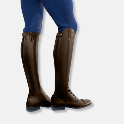 Lange Reitstiefel Leder Knielang Schnürung