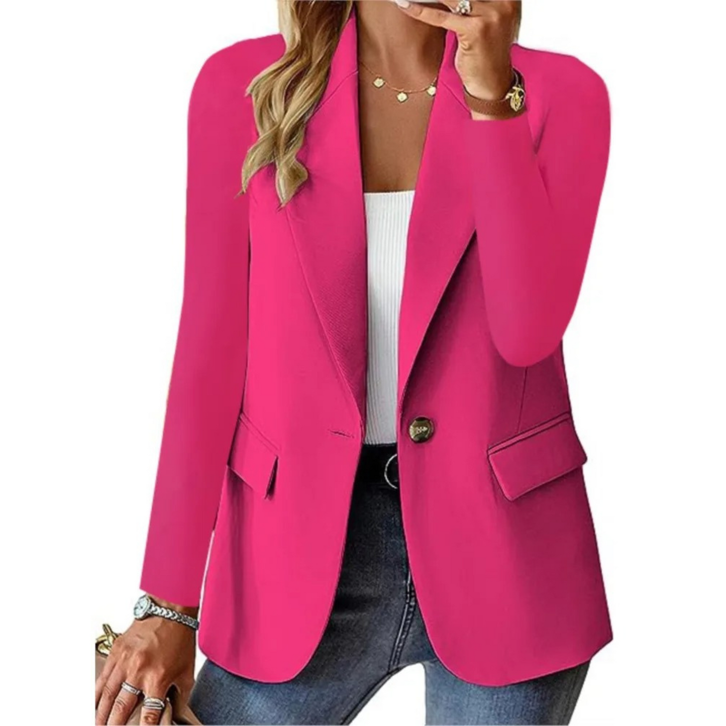 Damenschuhe nicht passend, korrigiert: Frauen Blazer Langarm Elegant Schnalle Herbst