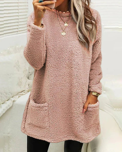Damen Pullover Weich Winterlich Eleganter Stil