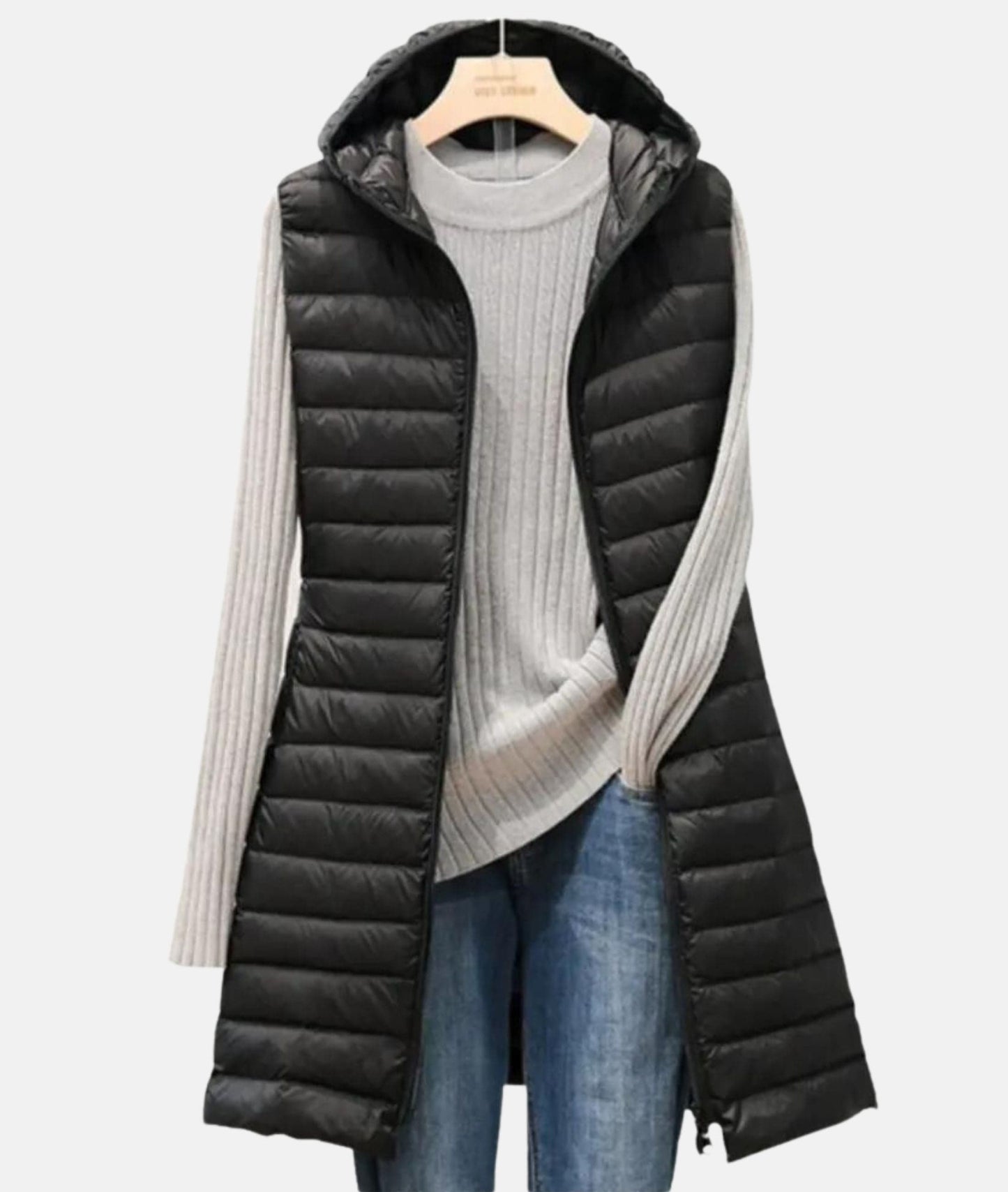 Wintermantel Ohne Ärmel Modern Elegantes Design