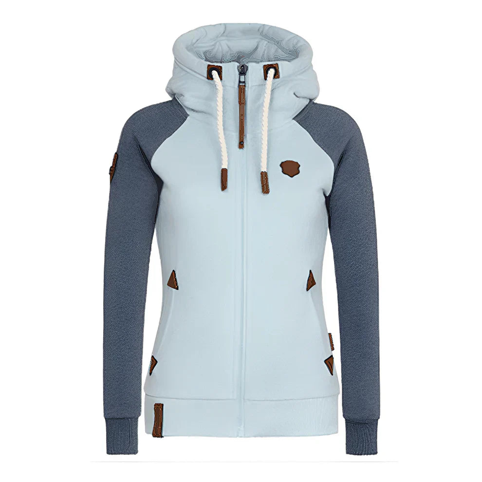 Kapuzenpullover Damen Bequem Kordelzug - IdealeKleiden