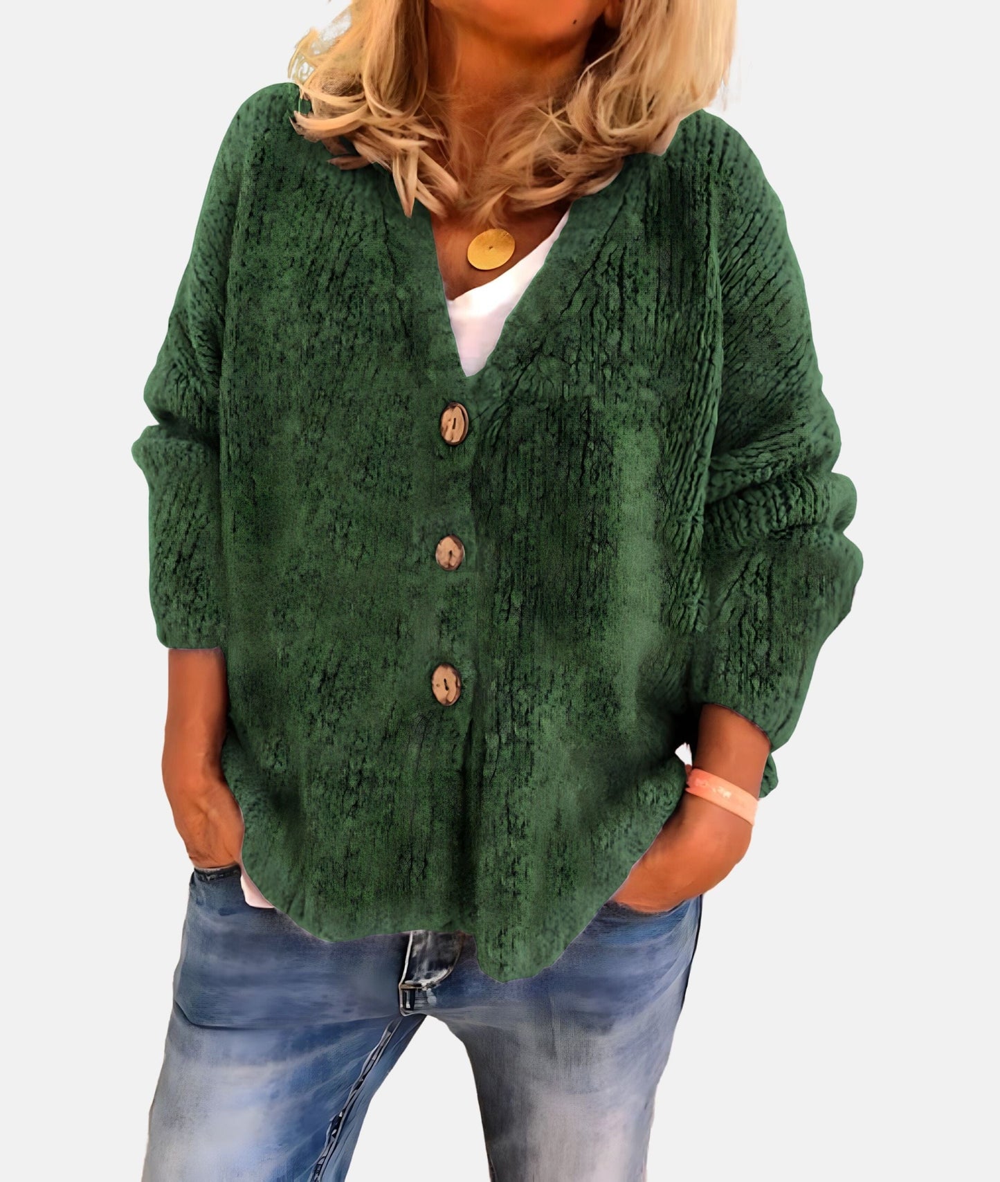 Herbst Cardigan Klassisch Elegantes Design