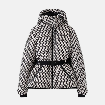 Warme Winterjacke Gequiltet mit Kapuze