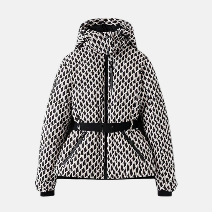 Warme Winterjacke Gequiltet mit Kapuze