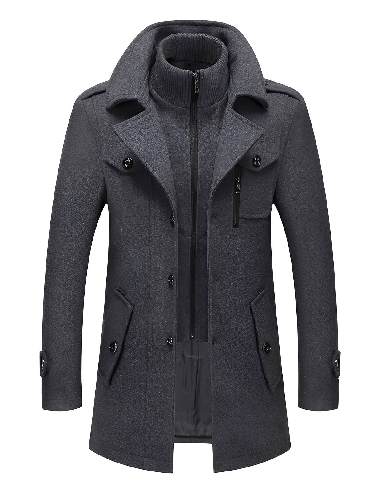 Männer Winterjacke Doppelkragen Trendy