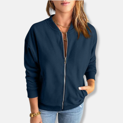 Leichte Jacke Mit Reißverschluss Moderner Style