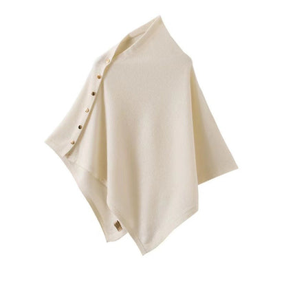 Stylischer Poncho Damen Asymmetrisch Drapiert