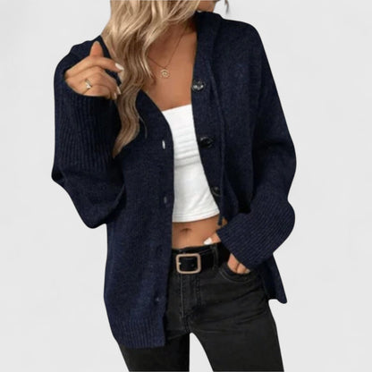Eleganter Cardigan Damen Klassisch Knöpfe