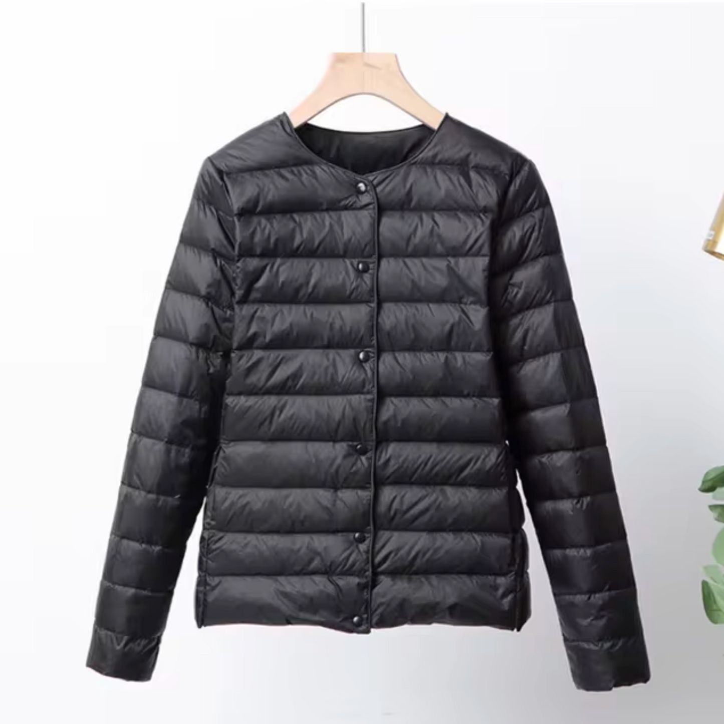 Leichte Damenjacke | Wasserdichte Pufferjacke Ohne Kragen