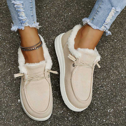 Warm gefütterte Damen Sneaker - IdealeKleiden
