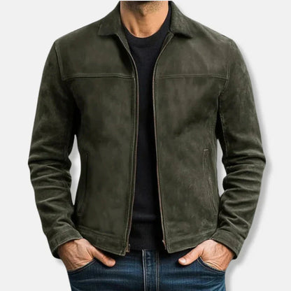 Lederjacke Herren Klassisch Reißverschluss
