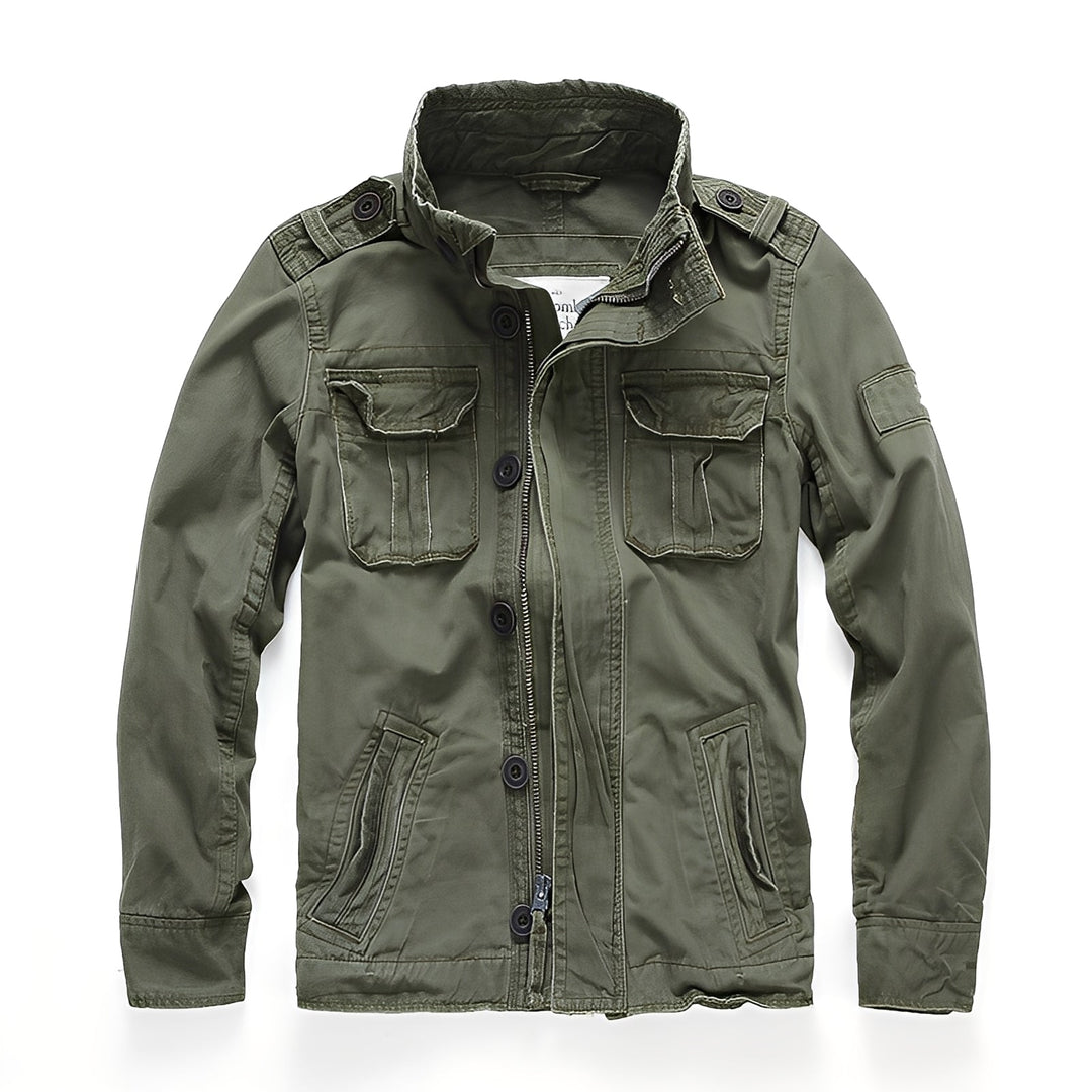 Herren Denimjacke Klassisch Mit Taschen