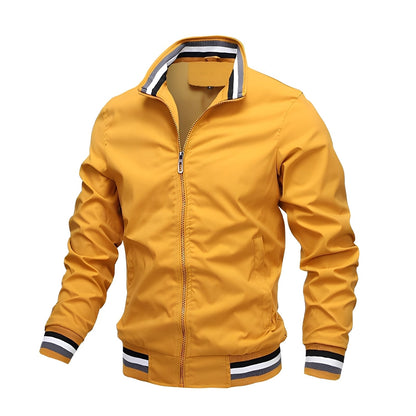 Stilvolle Bomberjacke Streifen Herren
