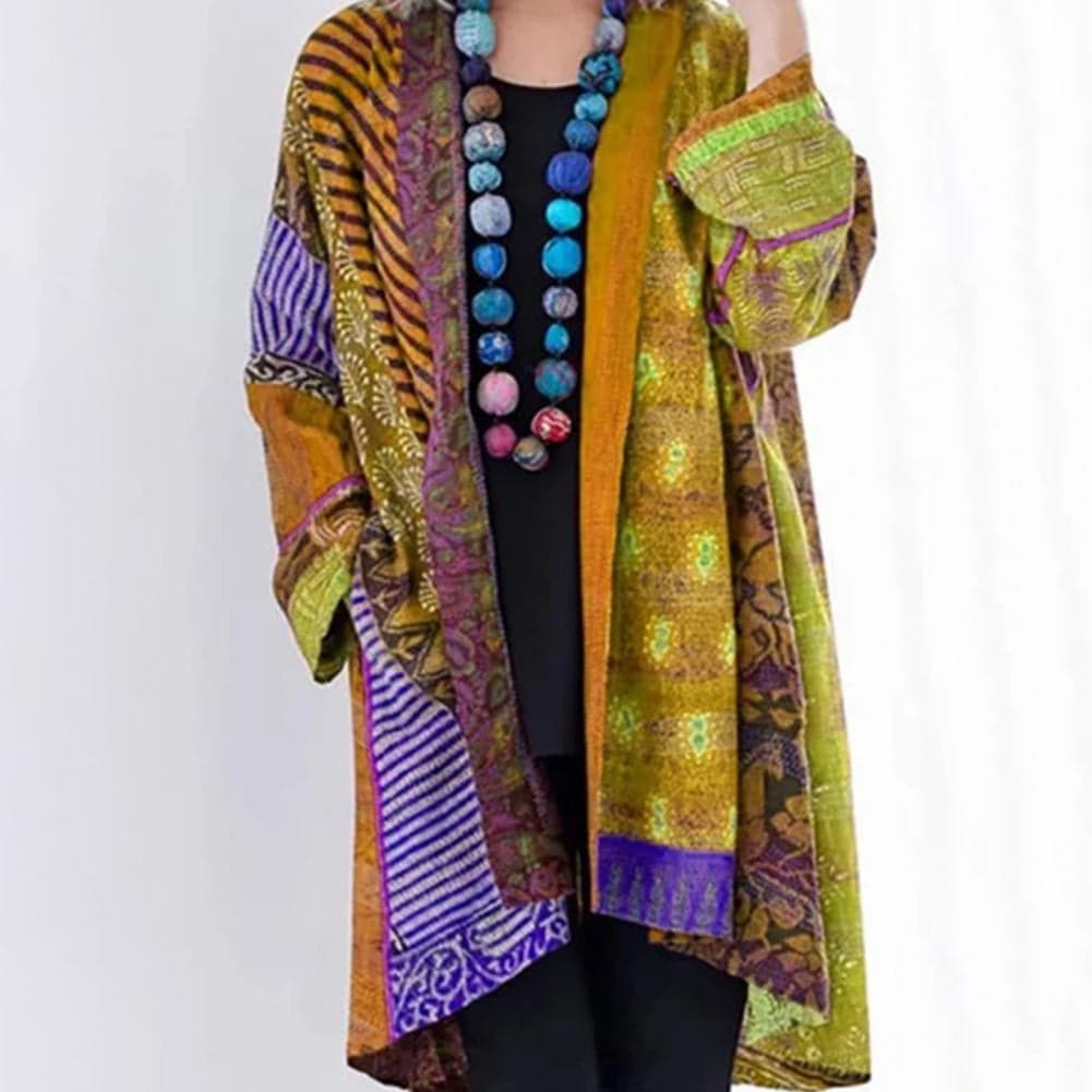 Boho Kimonojacke Leicht Patchwork Design