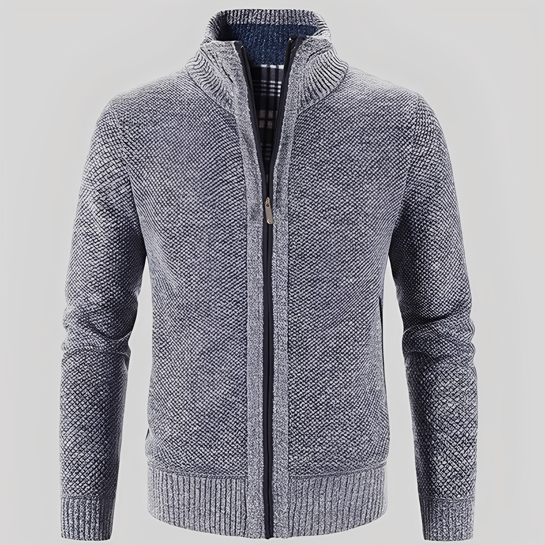 Praktischer Herren Cardigan mit Reißverschluss
