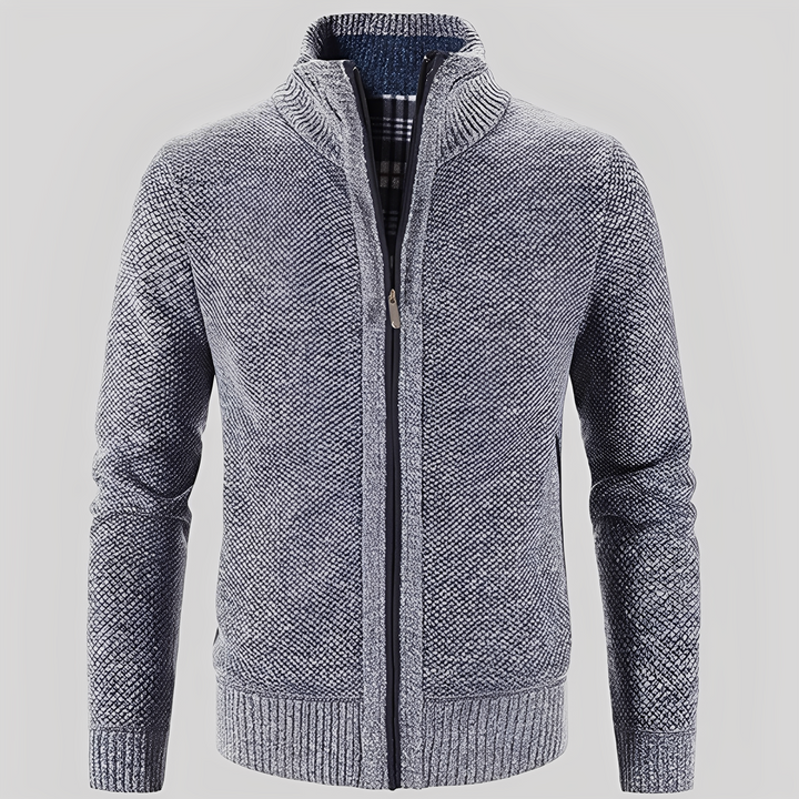 Praktischer Herren Cardigan mit Reißverschluss